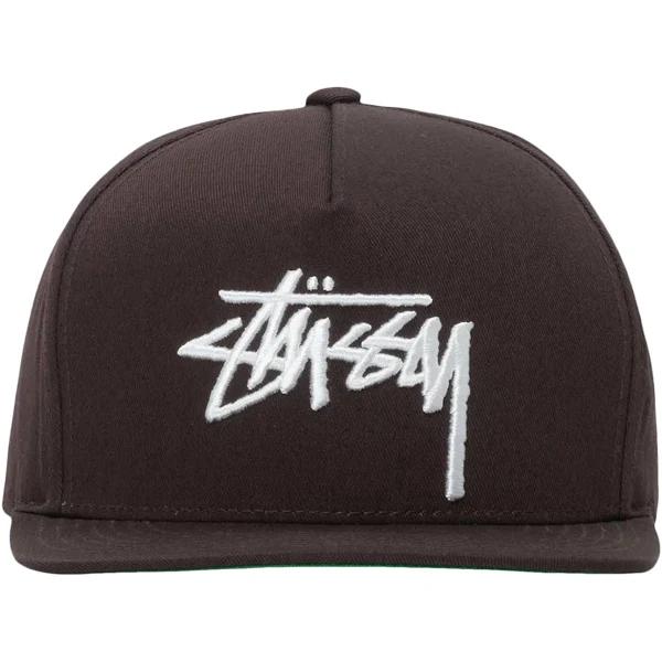 Stussy Big Stock Point Crown Cap - Brown