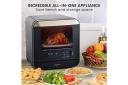 EuroChef 18L 9-in-1 Combi Steam Oven and Air Fryer, Black