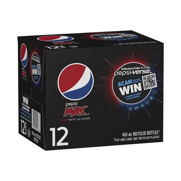 Pepsi Max 450ml x 12 Pack