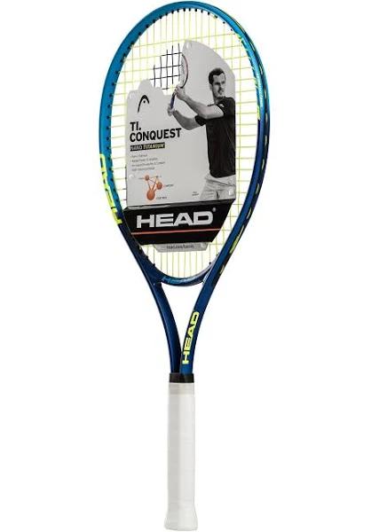 Head Ti. Conquest Tennis Racket - Pre-Strung Head Light Balance 27 Inch Racquet