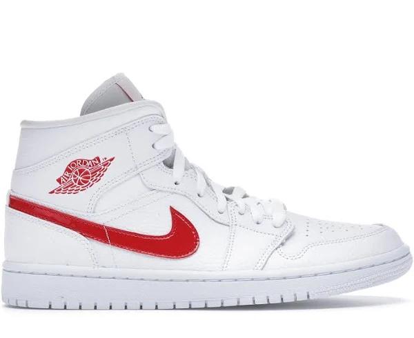 Air Jordan 1 Mid 'White University Red' Sneakers | Women's Size 11