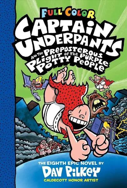 Captain Underpants and The Preposterous Plight of The Purple Potty People: Color