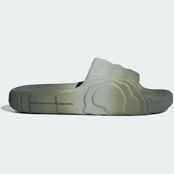 Adidas Adilette 22 (Grey / Green)