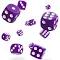 Oakie DOAKIE Dice D6 12 mm Solid - Purple (36)