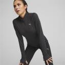 Run Favourite Quarter-Zip Women's Running Top in Black, Size XS, Polyester/Elastane by Puma