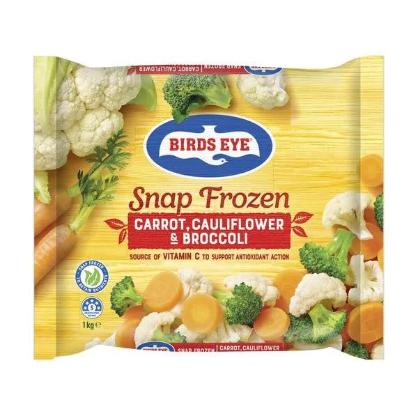 Birds Eye Snap Frozen Vegetables Carrot Cauliflower & Broccoli 1 kg