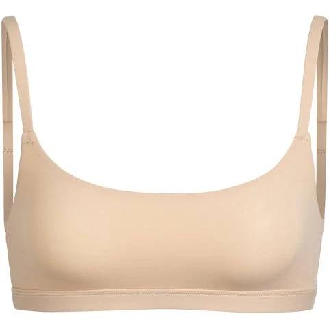 SKIMS Womens Clay Fits Everybody Scooped Stretch-woven Bra XL