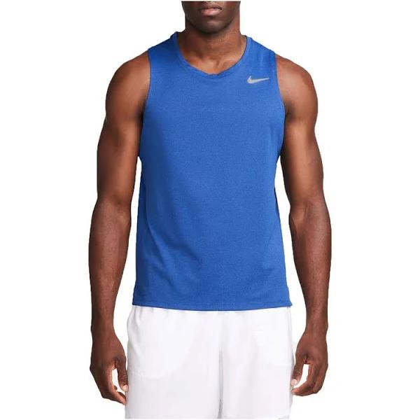 Nike Miler Men's Dri-FIT Running Tank Top - 50% Recycled Polyester - Blue