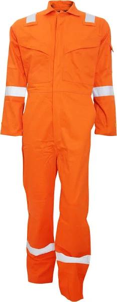 Portwest Mens Bizflame Flame Resistant Work Overall/Coverall Orange Mens Coverall