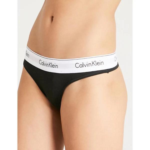 Calvin Klein Thong Modern Cotton - Black