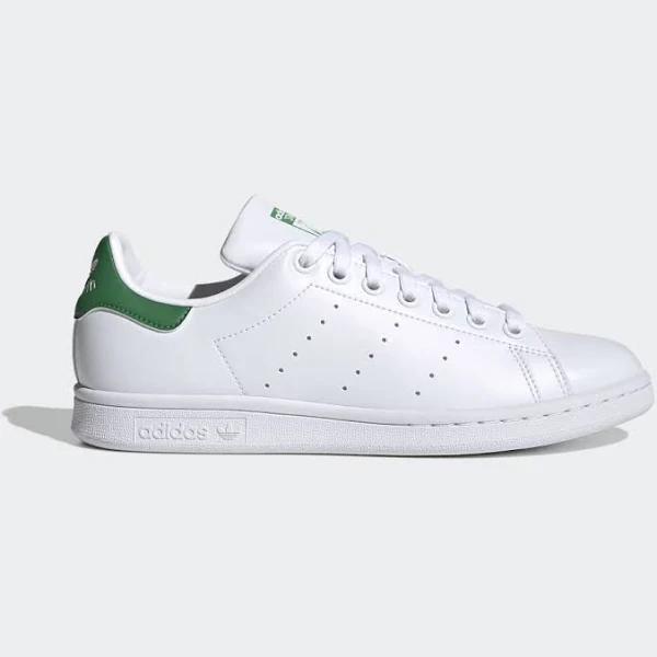 Adidas Originals White & Green Stan Smith Sneakers