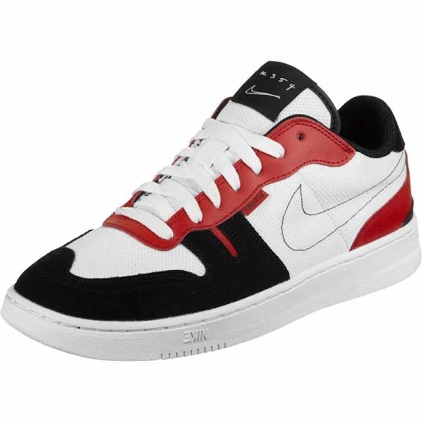 Nike Squash-Type Sneakers in White/Red