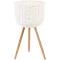 Cooper & Co. Large Natural Wicker Flower Basket Pot Planter Stand - White