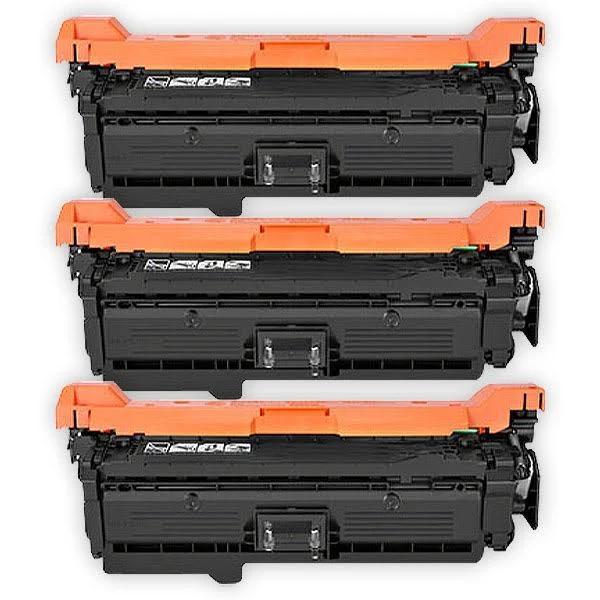 Compatible 3 x HP M651n Black Toner Cartridge CF320A for HP Color LaserJet Enterprise M651n