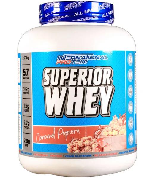 International Protein - Superior Whey 2.27kg / Caramel Popcorn