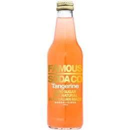 Famous Soda Co Zero Sugar Tangerine 330ml