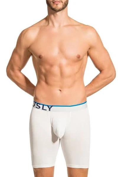 Obviously EveryMan Boxer Brief 9 Inch Leg B01 White