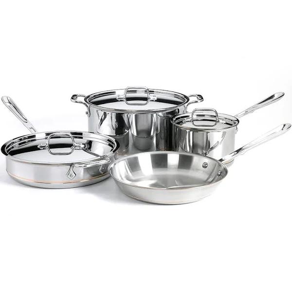 All-Clad Copper-core 7 Piece Cookware Set