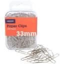 J.Burrows 28mm Paper Clips Silver 1100 Pack