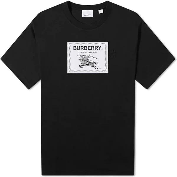 Burberry - Roundwood Label T-Shirt, Men, Black