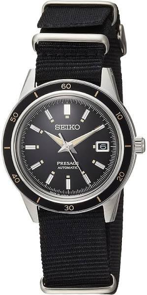 Seiko Presage Automatic Black Dial Stainless Steel Men's Watch SARY197