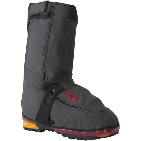 Outdoor Research or X-Gaiters - Black/Chili XS