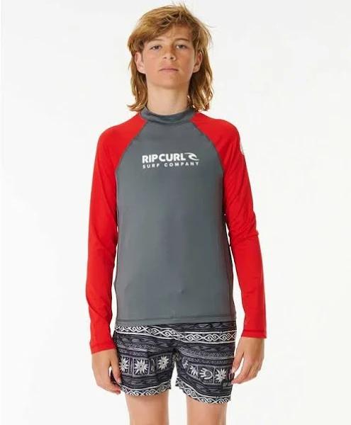 Rip Curl Shock UV Long Sleeve Rash Vest - Boys (8-16 Years) | Official Store