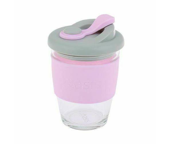 Coffee Mug Takeaway Oasis Glass Eco Friendly Cup Tea Reusable 340ml