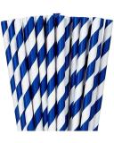 Paper Straws - Bright Royal Blue