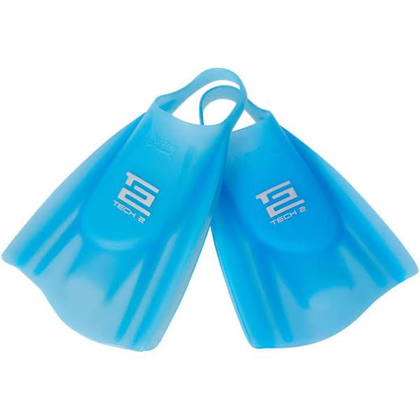 Hydro Tech 2 Soft Swim Fins (Ice Blue, XS)