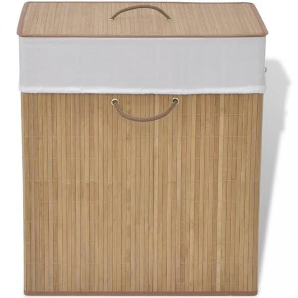 Bamboo Laundry Rectangular Bin Natural