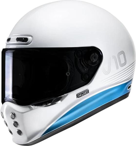 HJC V10 Tami Helmet, white-blue, Size M