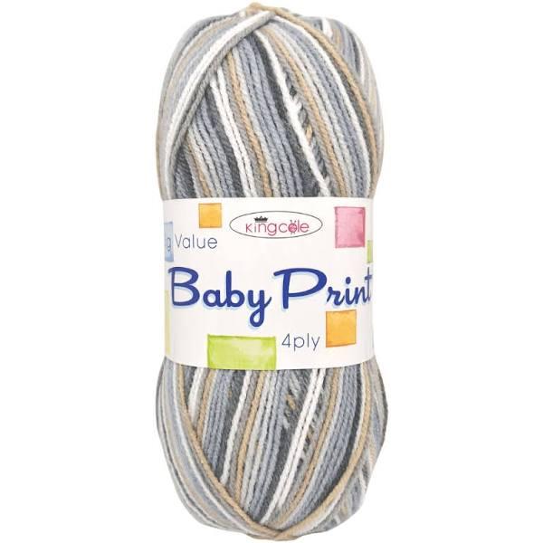 Buy King Cole Big Value Baby Print 4 Ply 2574 - Mineral at Mooroolbark Wool/ theaussieknittingco.com.au