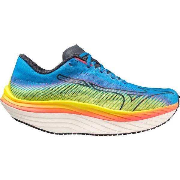 Mizuno Wave Rebellion Pro Shoes Blue Yellow Red - 47