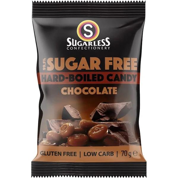 Sugarless Confectionery Co Hard Boiled Candy - Chocolate - 70g