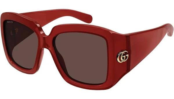 Gucci GG1402S 003 Red Brown Sunglasses