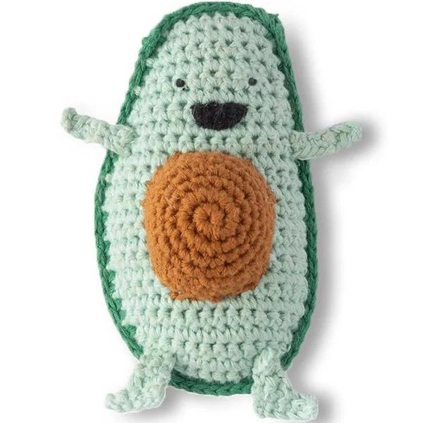 Weegoamigo Crochet Rattle - Anthony Avocado