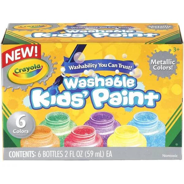 Crayola 6 Washable Metallic Paint