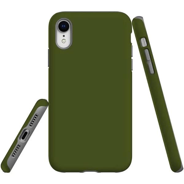 For iPhone XR Case, Shielding Back Cover,Army Green