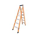 CITECO 2.1 - 3.8m 150kg Industrial Dual Purpose Fibreglass Ladder