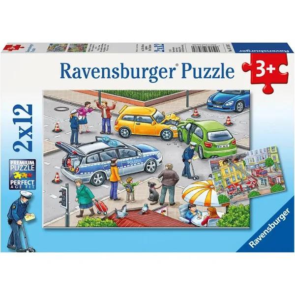 Ravensburger - Blue Lights On The Way Puzzle 2x12pc