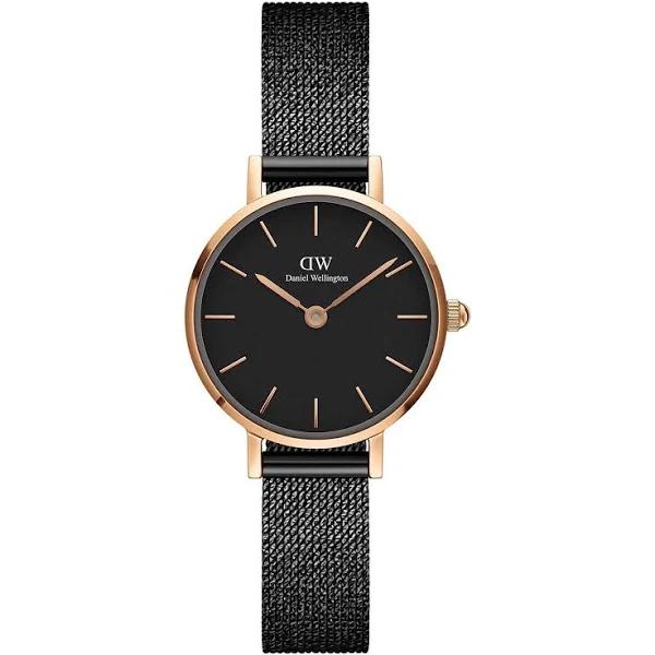 Daniel Wellington Petite 24 Pressed Ashfield Rose Gold & Black Watch