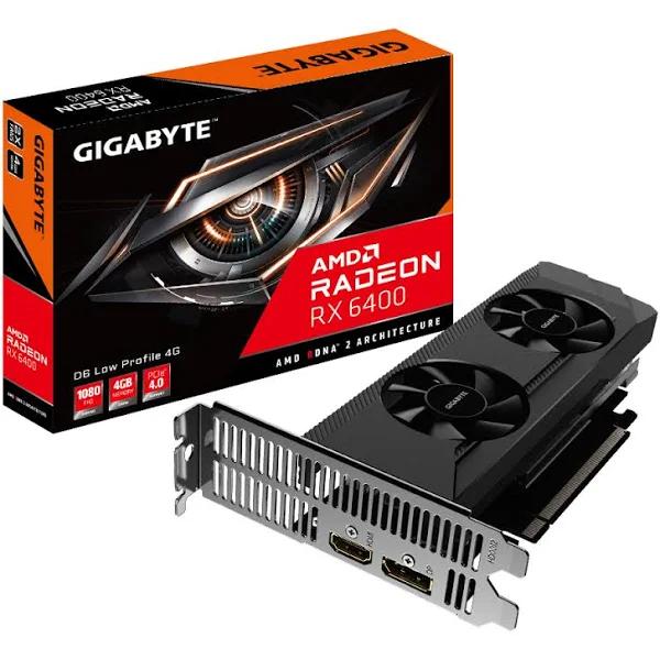 Gigabyte AMD Radeon RX 6400 D6 Low Profile 4G GDDR6 DisplayPort