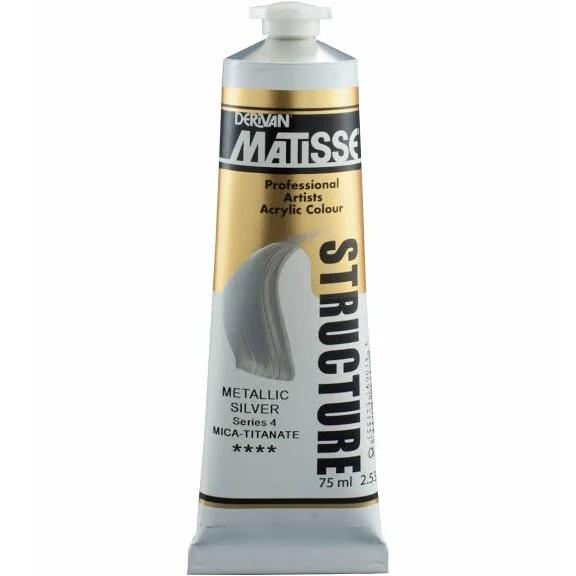 Matisse Structure Acrylic 75ml S4 - Metallic Silver