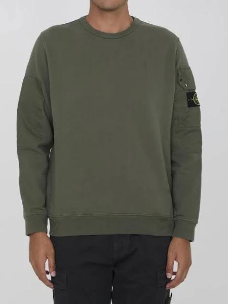 Cotton Sweatshirt Green - M