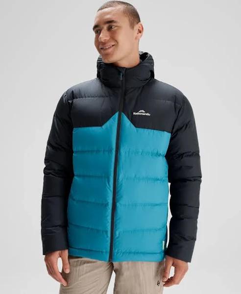 Kathmandu Epiq Men's 600 Fill Hooded Down Jacket | Eddy/Meteor Puffer Jacket - XL