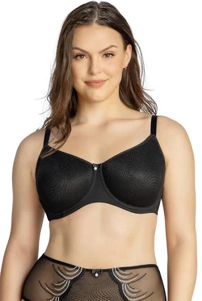 Parfait Pearl Underwire Seamless Minimiser Bra Black 18D