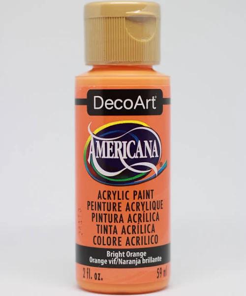 Americana Acrylic Paint 2oz Bright Orange - Semi-Opaque