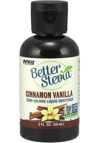 Now Foods BetterStevia Liquid Sweetener - Cinnamon Vanilla - 2 fl oz