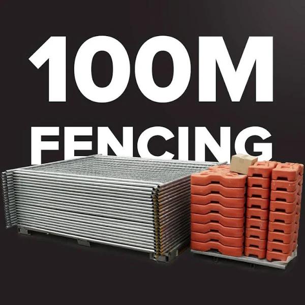 Construction Temporary Fence 100m Combo